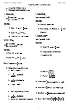 Đề cương ôn tập môn Toán Lớp 11 - Năm học 2017-2018